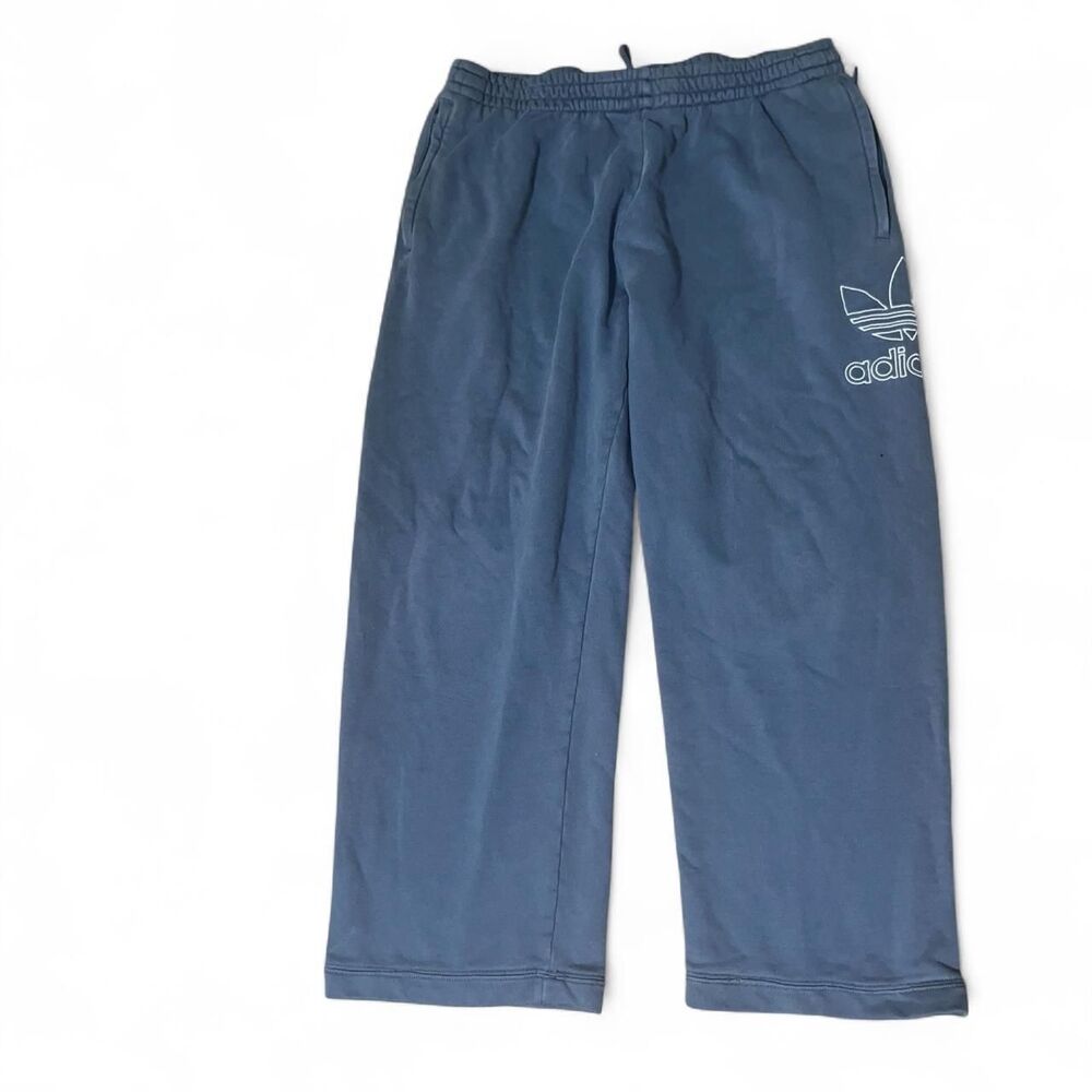 Adidas Originals Men's Blue French Terry Sweatpants SZ XL